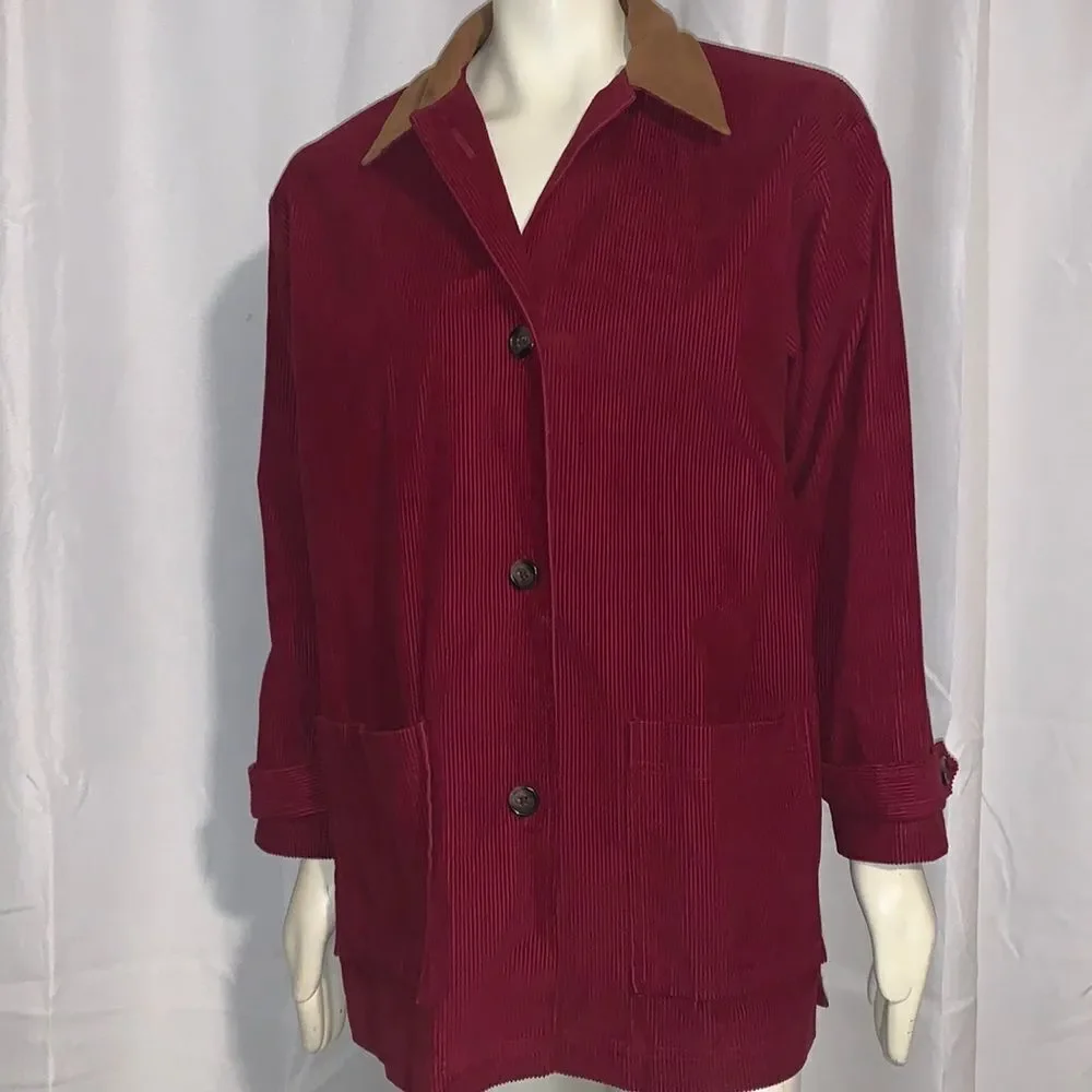 VGT corduroy button-down jacket. Size medium‎